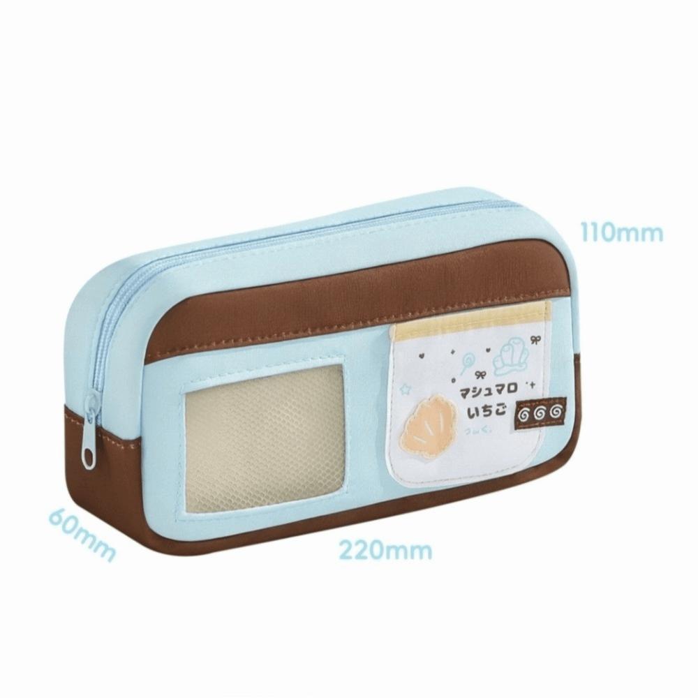 Clear Window Pencil Bag Transparent Window Pencil Pouch Aesthetic Stationery Bag School