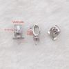 New S925 Sterling Silver Pin Buckle with Crushed Ice Jade Pendant