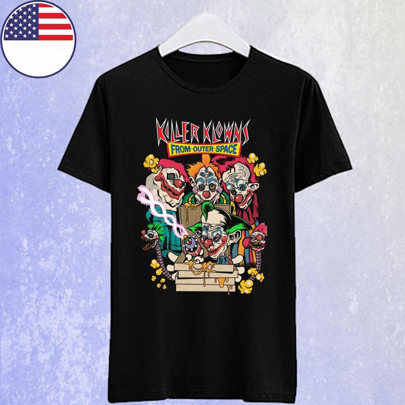 Vintage Old Retro Horror Clown Shirt | 80s Creepy Movie Inspired Tee | Halloween Graphic Tee S-5XL M