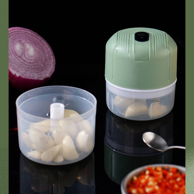 Food Processor Mini Electric Garlic Crusher With Usb Rechargeable For Home Kitchen Use