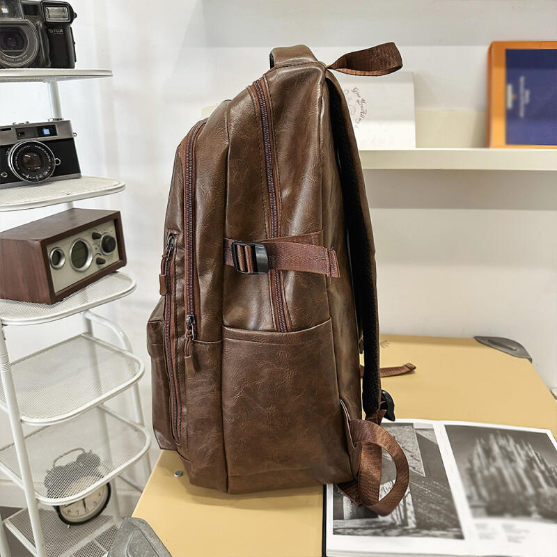 PU Backpack Large Capacity Water-repellent Business Travel Backpack