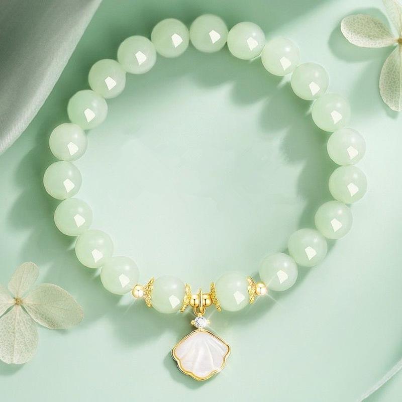 JYL TS Bracelet  Luxury Niche Style Feng Shui Love Blessing & Relationship Luck Imitation Hetian Yu [shell] озеро синий