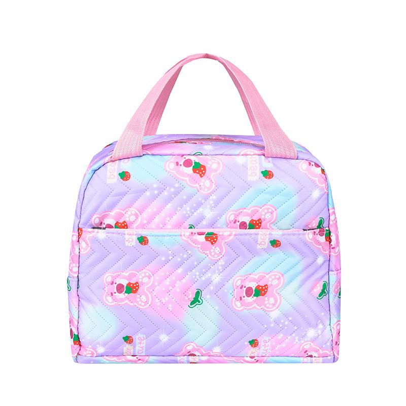 Trykt skoleveske kvinner Tredelt ryggsekksett kvinneveske