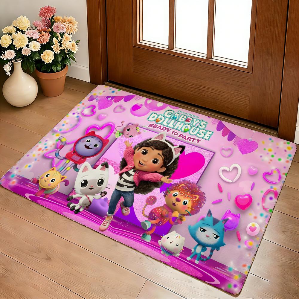 G-gabbys Dollhouse Floor Mat Cozy Flannel Soft Thick Non-Slip Mat For Living Room Bedroom Kitchen Decor Rugs