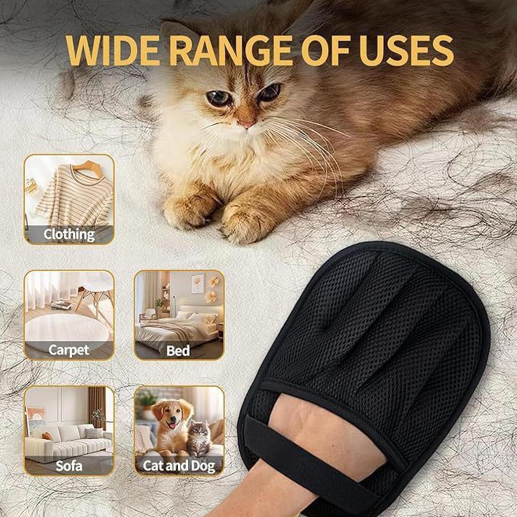 Electrostatic Pet Hair Remover Gloves Reusable Pet Static Hair Removal Gloves Adhesive Hair Removal Tool for Hair Cleaning