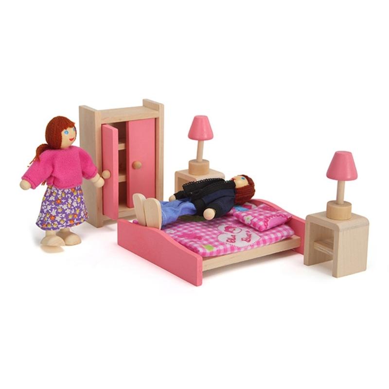 Furnishings Life Scene Pretend Play for Kids Doll House Furniture 1:12 Scale Realistic Model for Bedroom Dinning Room