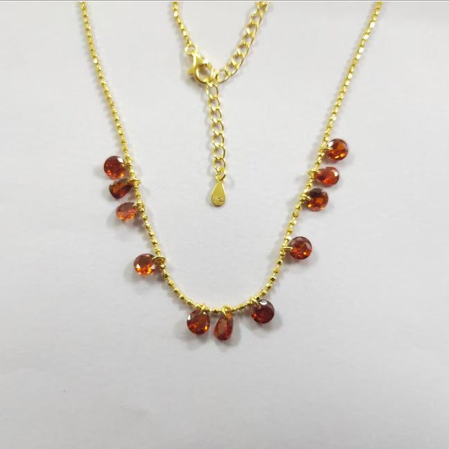 

Ожерелье Blood Tears Galaxy для женщин, легкая роскошная цепочка на ключице с бриллиантами и цирконами