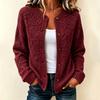 Women's Striped Print Long Sleeve Knit Cardigan Button Front Casual Sweater