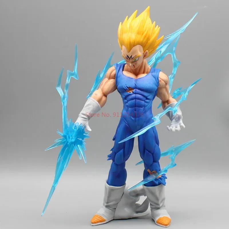 26cm Dragon Ball Z Anime Figure Gk Vegeta Super Saiyan Self Destruct Pvc Statue Model Action Doll Collection Decoration Toy Gift