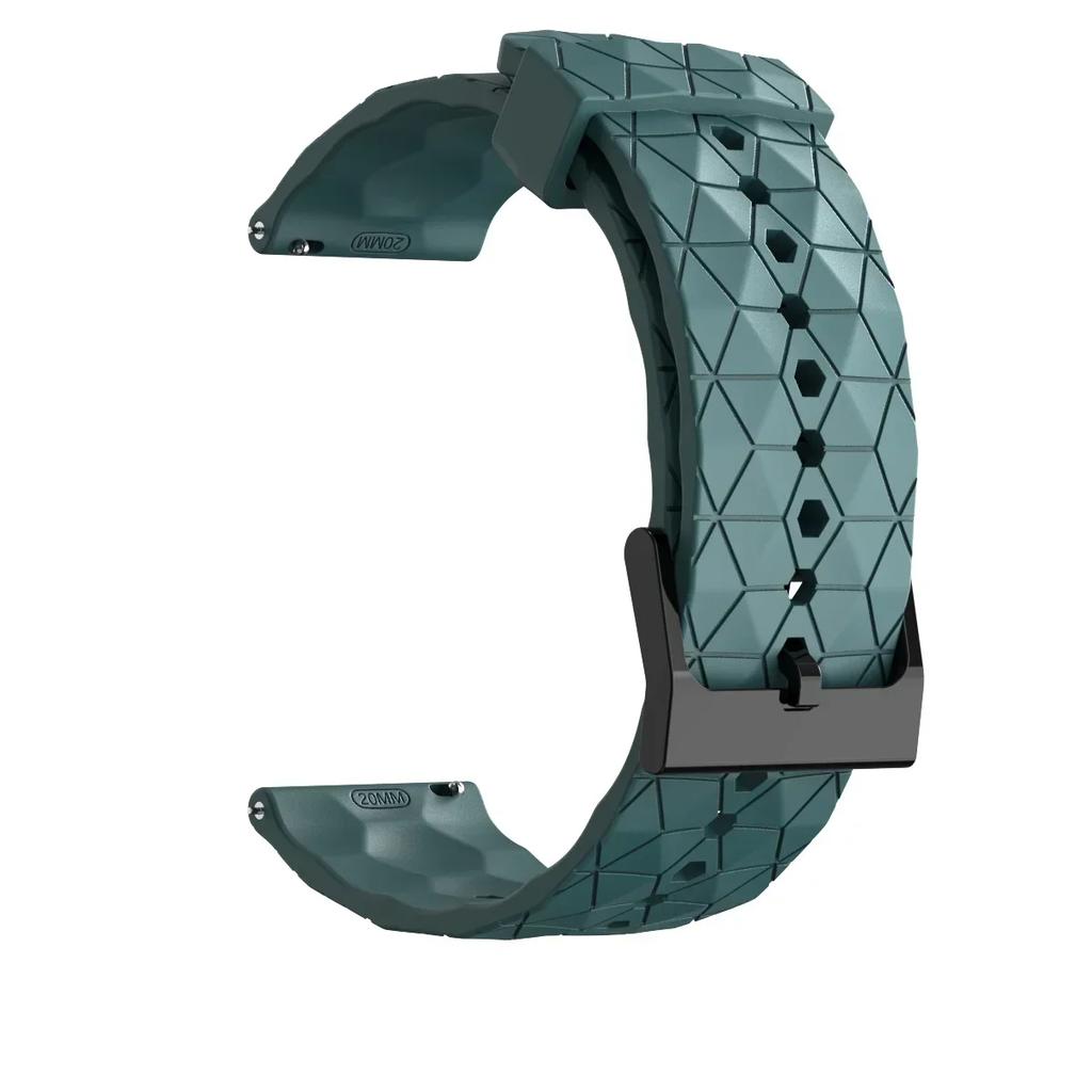 Football Pattern 22mm 20mm Silicone Strap for Garmin Forerunner 55 165 265 965 255 955/Venu 3 2 Band for Garmin Vivomove Trend