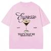 Fashion Sabrina Carpenter Espresso Martini Print T Shirt Aesthetic Men Women T-shirts Loose Casual Soft Cotton Tops