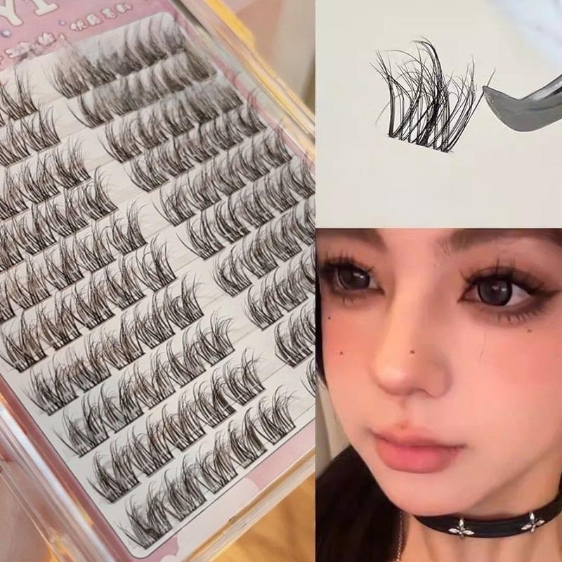 Nreain - Natural Crisscross Cluster False Eyelashes (Various Designs)