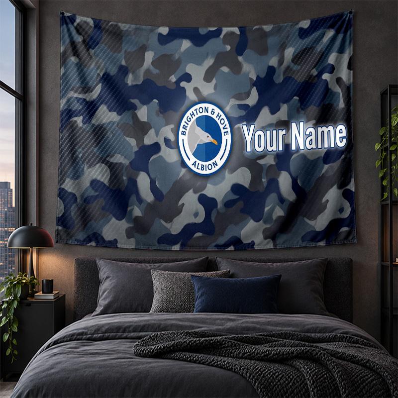 Personalized Tapestry Wall Hanging Brighton & Hove Albion Football Pattern Art Background Cloth