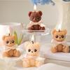 Bear Shaped Candle Scented Aesthetic Cute Decorative Soy Wax Candle for Memorial Desk Decor Living Room Party Favors Gift