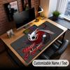 Koi Fish Theme Custom Mouse Pad Personalized With Name Text Customized Desk Mat For Office Home Decor