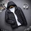 Lightweight Down Cotton Men's Autumn and Winter Cotton Jacket Men's Short Thin Middle-aged and Elderly Large Size Jacket