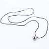 Collana Premaman con Perline Argentate da 110 cm Collana Sfera Armonia per Anniversari