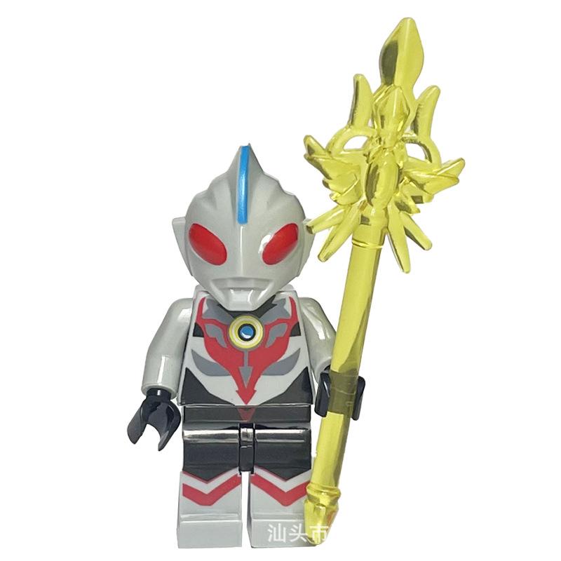 Ninja Warrior Superhero Doll With Weapon Single Building Block Assembly Toy
