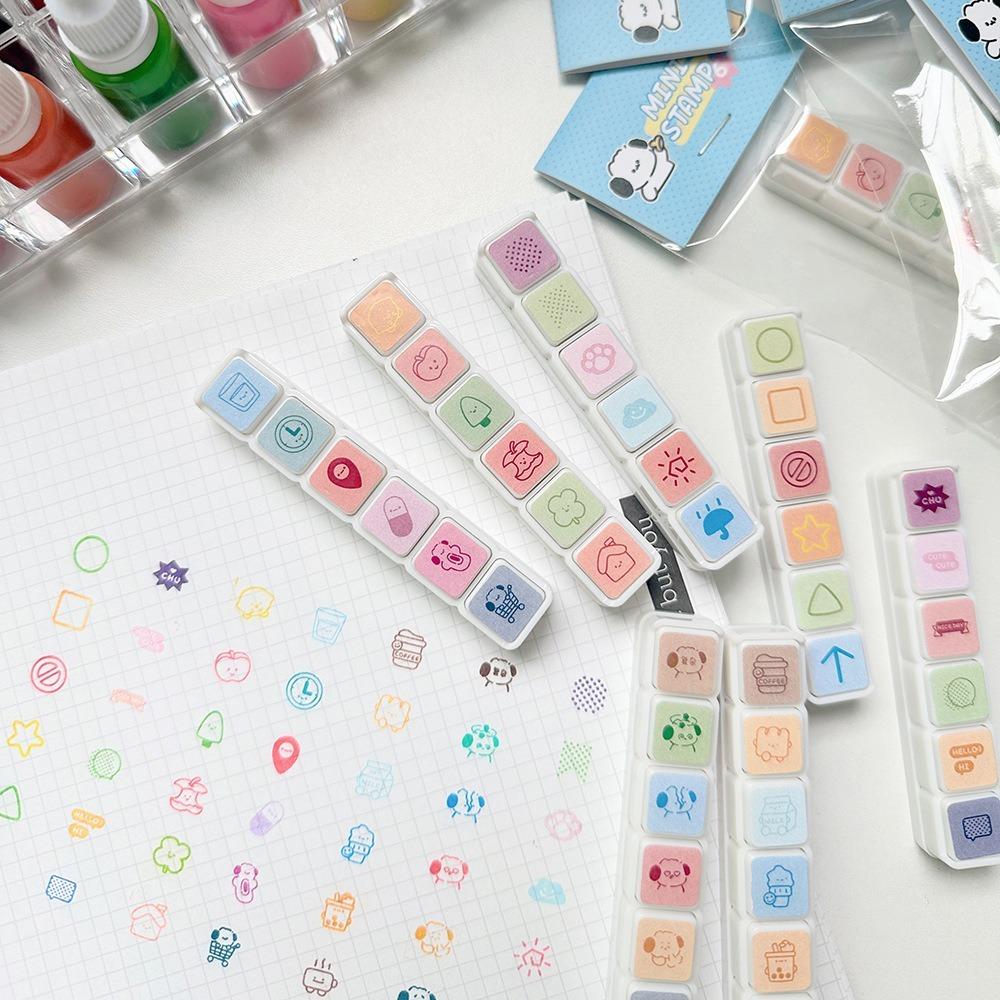 Cartoon Scrapbooking Stamp Kawaii Press Inkpad Stamps New Stamps Decorative  Journal Planner