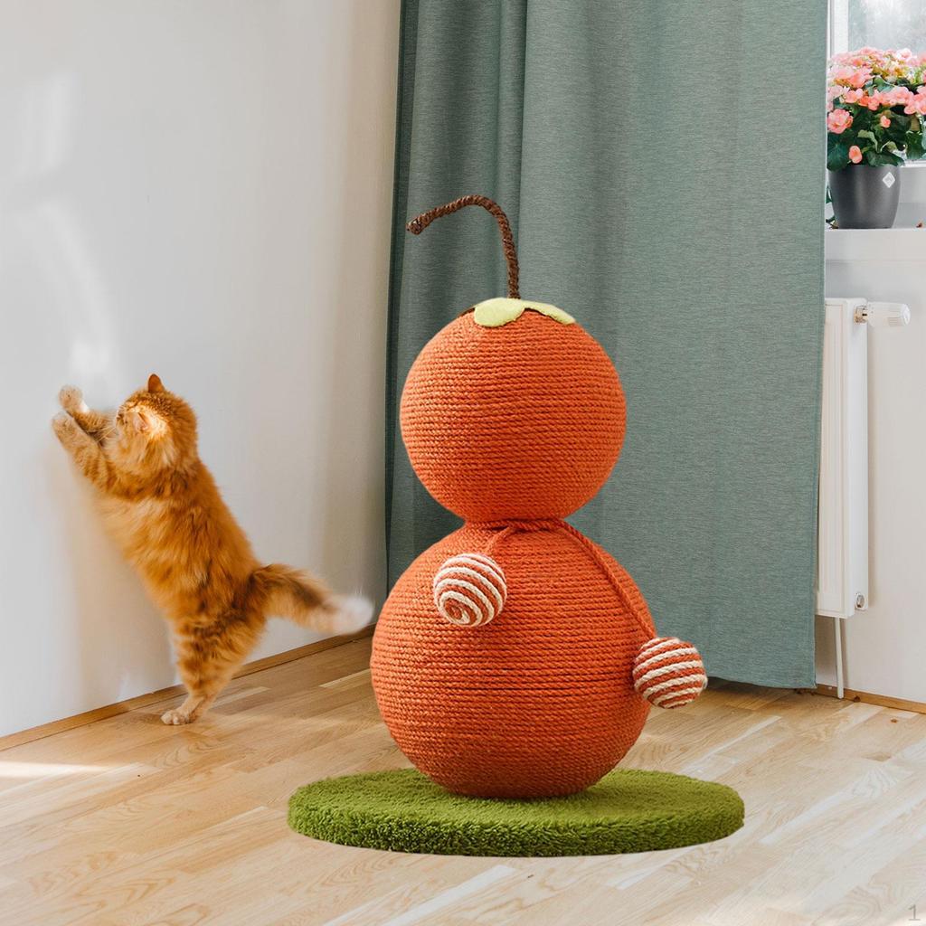 Cat Scratch Post, Cute Scratcher, Funny Scratcher Ball Sisal Post for Training