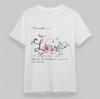 Women's Slight Stretch Classic T-Shirt Proverbs Floral Love Quote Oversize Tee