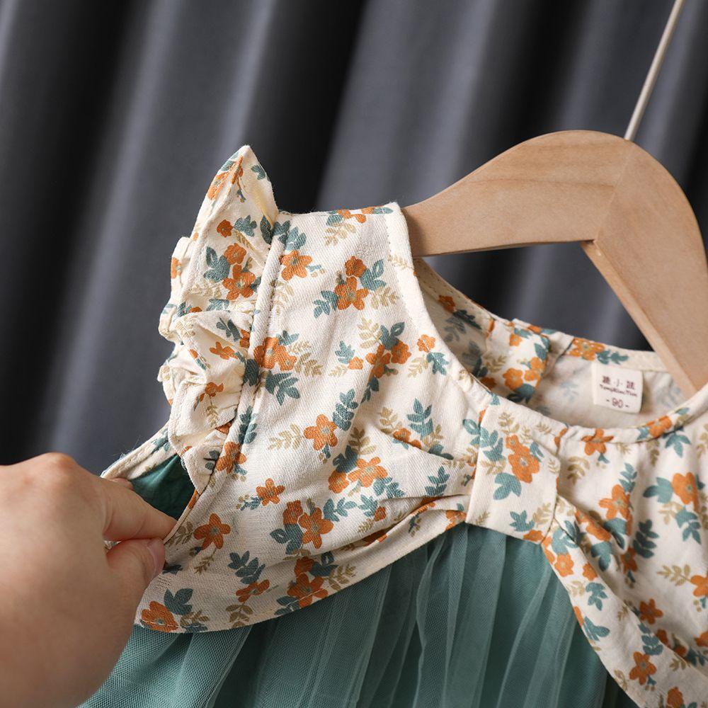 Mädchenkleid Sommerkleid Kinder Gaze Kleid Sommer Mädchen Baby Mädchen Blumen Prinzessinnenkleid