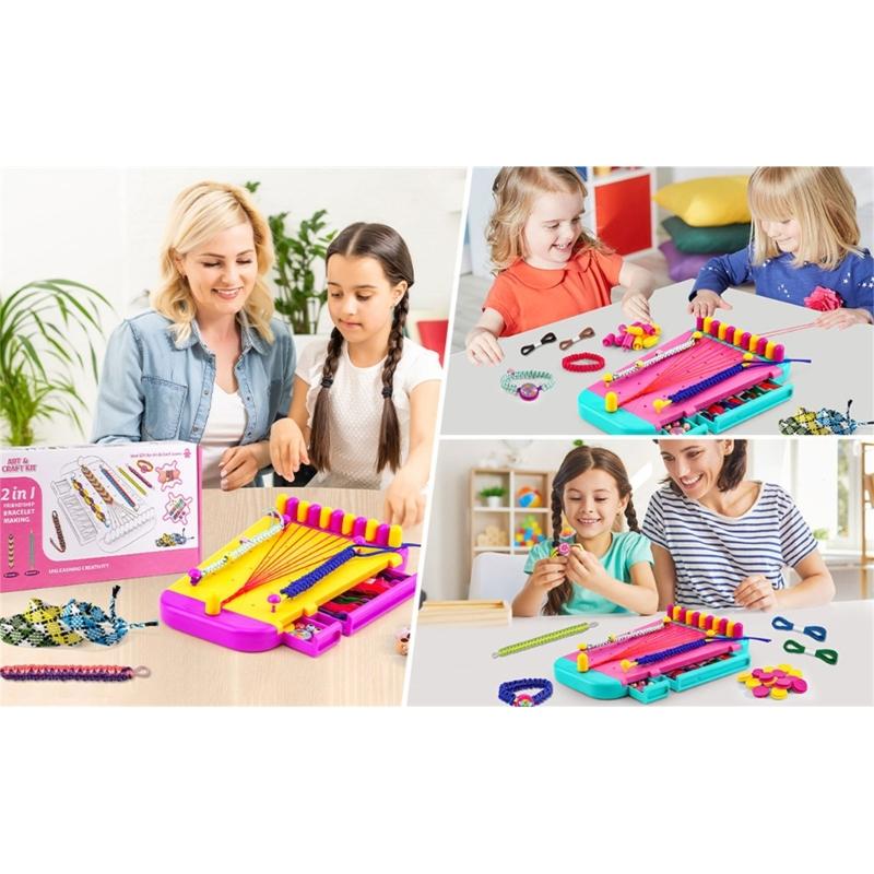 Friendship Bracelet Maker Set Inspires Creativity and Hands On Skills for Unique Designs for Kids and Beginners