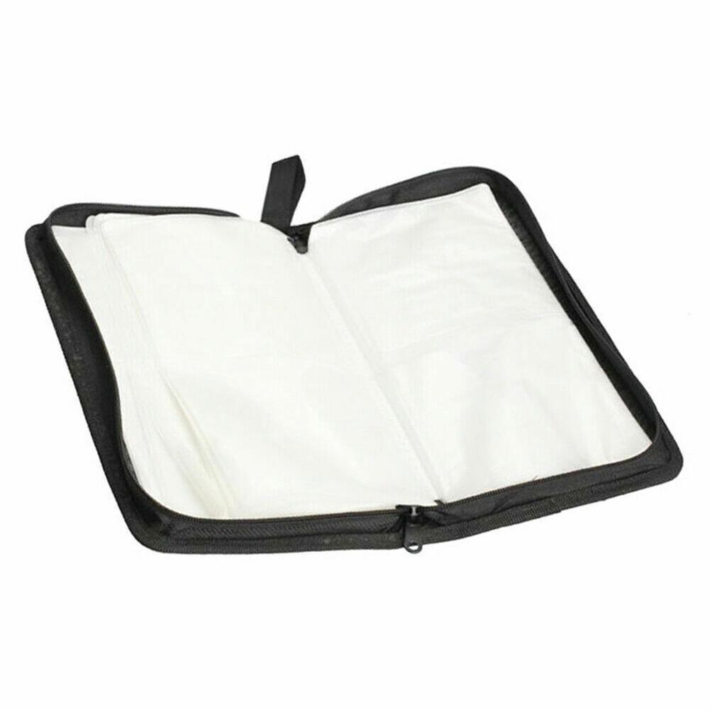 Portable Zipper DVD CD Holder CD/DVD Disc Carry Case Handbag Dustproof Album Storage Sleeve Double-side CD DVD Storage Organizer