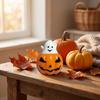 Halloween Toy Pumpkin Stress Novelty Toy for Kids and Adults (Flocked or Random)