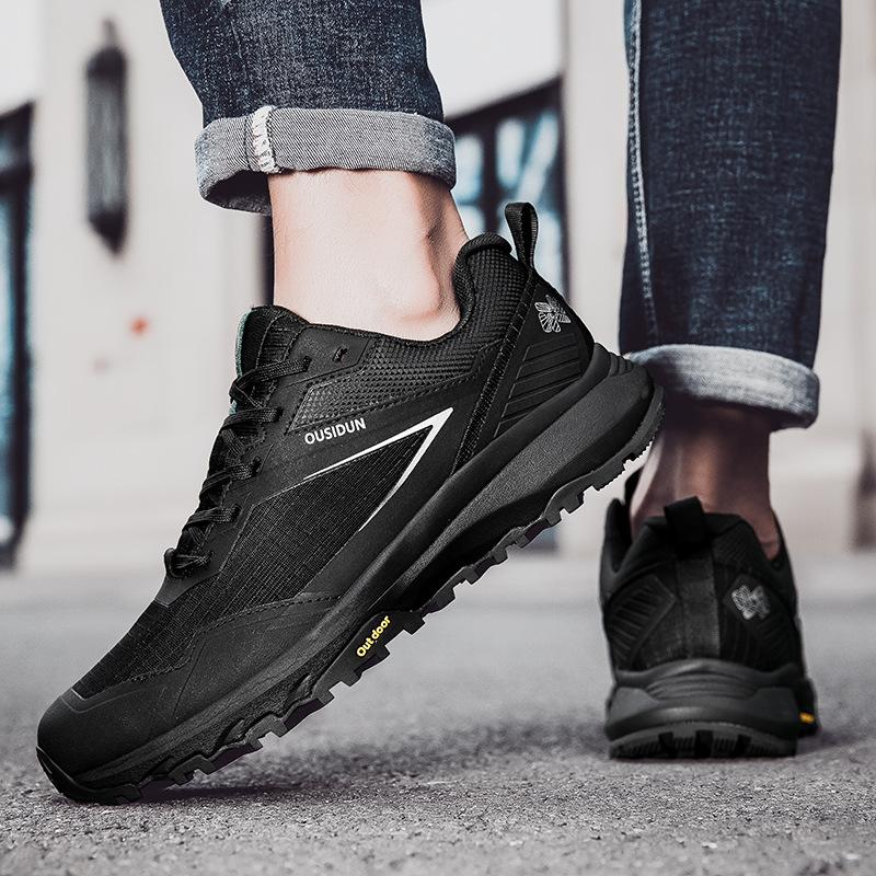 Outdoor Hiking Shoes Men's Autumn New Waterproof, Non-slip and Wear-resistant, Lightweight and Shock-absorbing Multi-terrain Sports Hiking Shoes