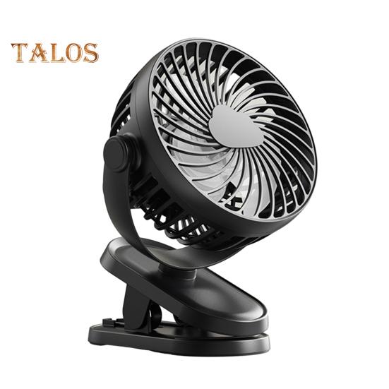 

Перезаряжаемый настольный вентилятор с прочным зажимом, 3 скорости, мощный поток воздуха, низкий уровень шума, вращающийся на 360 градусов портативный мини-вентилятор чёрный