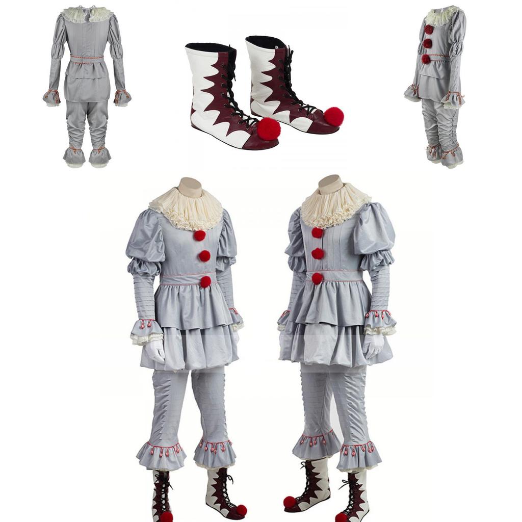 Stephen Kings Es Gruseliger Clown Joker Pennywise Cosplay Kostüm Halloween Outfits Perfekte Nähte Und Exquisite Verarbeitung