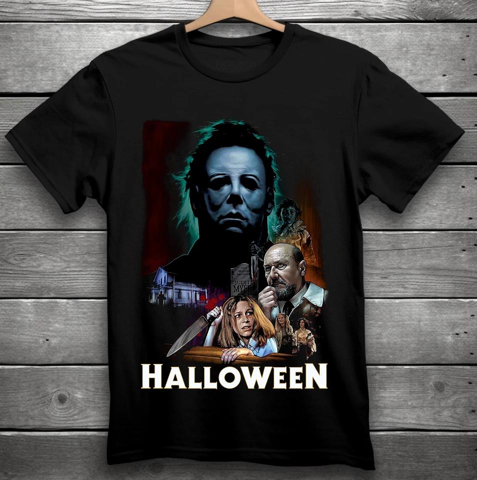 Halloween Horror Movie T-Shirt Black S-3XL Michael Myers XXXL