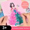 Painting Sticker DIY Craft Toys Kid Art Girls Poking Princess Dress Handmade Magical Children Gifts DIY Poke Toy