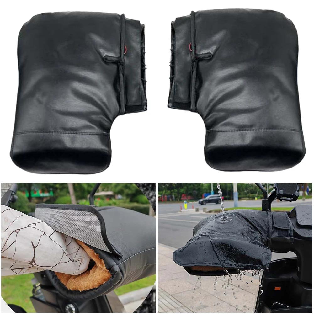 Electric Heating Handlebar Gloves 3 Levels Setting Motorcycle Heating Warm Muffs USB Charging for Bicycle MTB Motorcycle Scooter