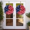 Independence Day Wreath Door Hanging, Home Fabric Decorations, Holiday Window Props