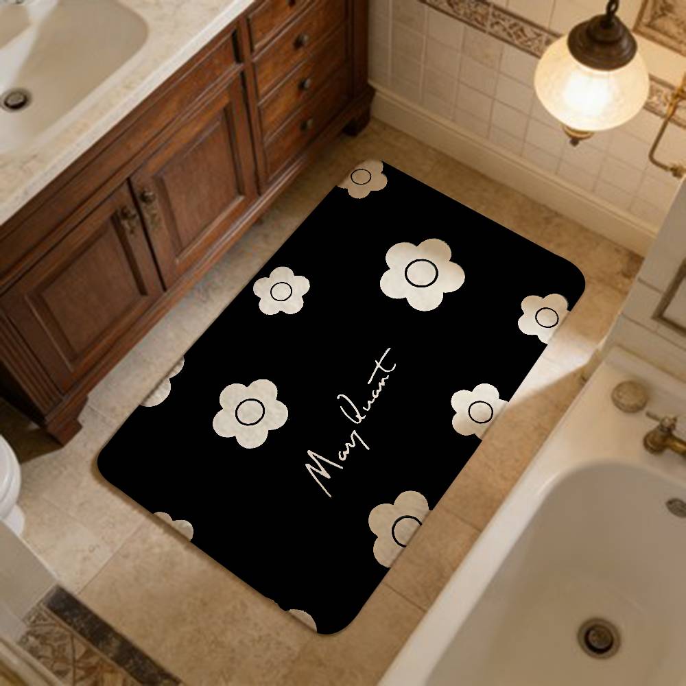 Fashion M-Mary-Q-Quants Floor Mat Cheaper Anti-slip Modern Living Room Balcony Printed Bedside Mats