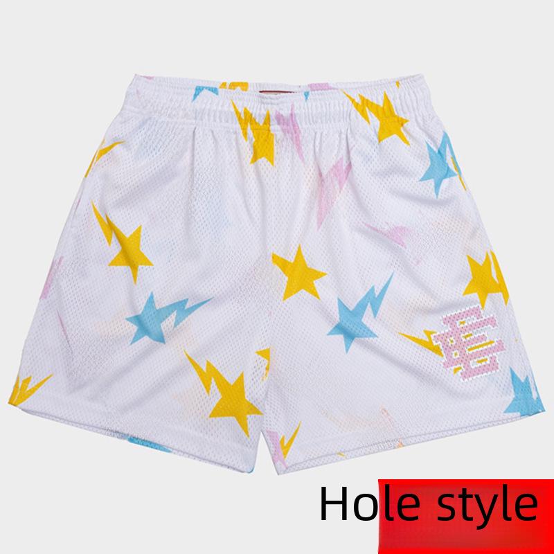 Lässige Mesh-Shorts für Unisex: Trendige, atmungsaktive Strand- und Sportbekleidung für Fitnessbegeisterte