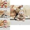 Adorable Fox Plush Doll Keychain For Girls Soft Pp Cotton Cute Stuffed Animal