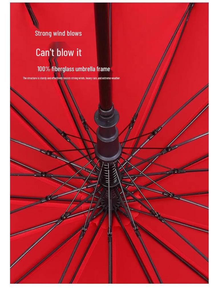 Premium Extra Large Golf Umbrella with Long Handle and Waterproof Double-Layer Design