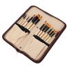 Paint Brush Sets Multimodal Nylon Hair Oil Paint Brushes with Yellow Brush Storage Bag for Oil Watercolor Painting