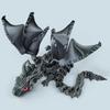 3D Printed Dragon Ornament Stress Relief Articulated Dragon Figurine With Wings Flexible Realistic Dragon Sculpture Home Decor