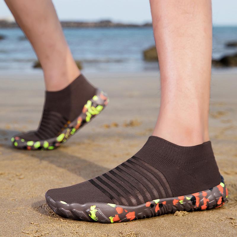 Men Aqua Shoes Women Water Shoes Beach Barefoot Quick Dry Swim Sandals Drainage Upstream Wading Sneakers For Fitness Yoga Diving Surf Camping Running