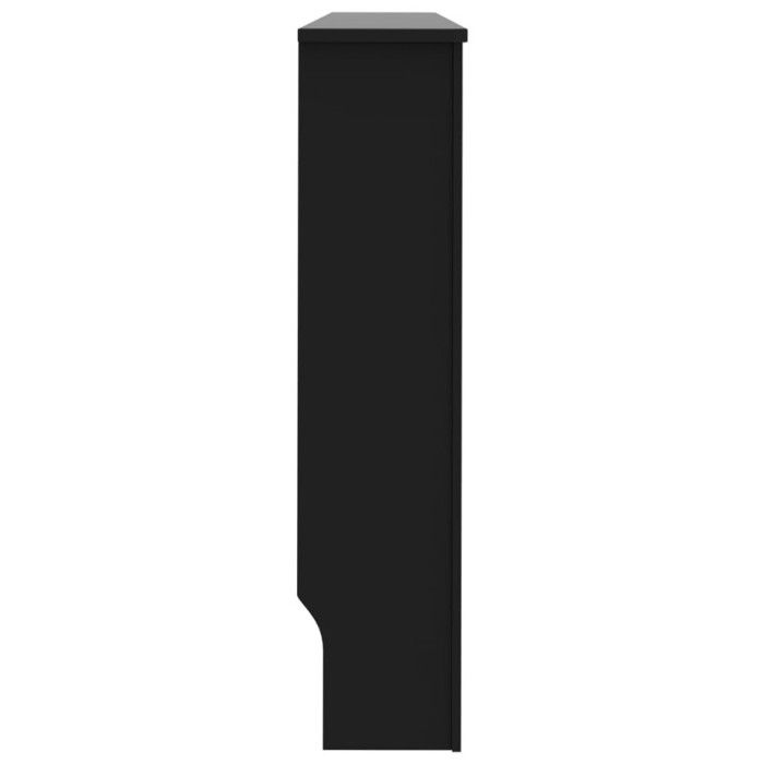 Cache-radiateur - VIDAXL - Noir - MDF - Espace de rangement pour livres et ornements