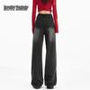BEAUTIFUL WARDROBE Women's American Retro Straight-Leg Loose Jeans
