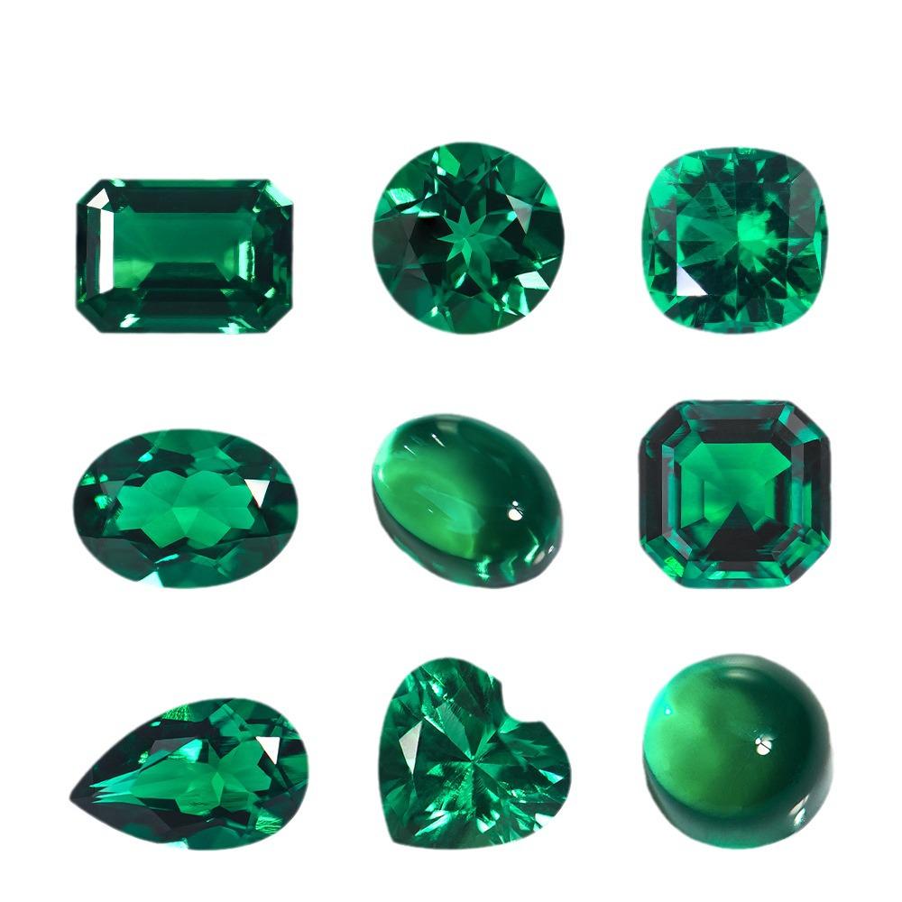 Hydrothermal Synthetic Emeralds: Zambia/Colombia-Origin Loose Gemstones