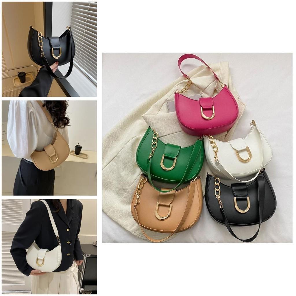 Trendy Minimalist Solid Color Shoulder Bag For Women Fashionable Pu Material Small Size Suitable For Daily Outfits