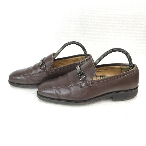 Burberry Leder Slipper Herren 24.5 Braun Karofutter(GEBRAUCHT)