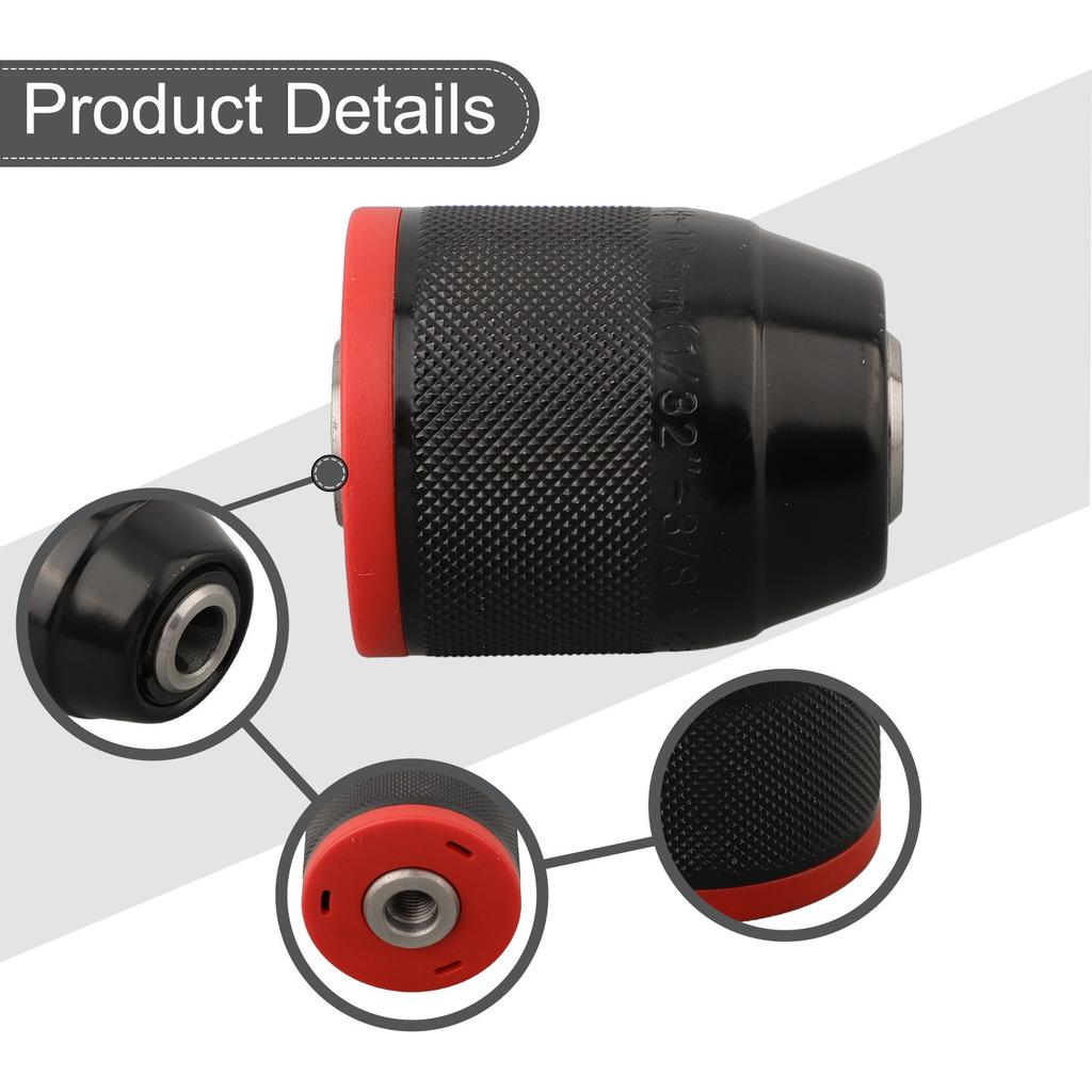 0.8-10mm All Metal Threaded Interface Hand Electric Drill Chuck