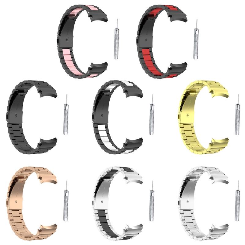 Metal Strap for -Galaxy Watch4/Watch4 Classic Waterproof Durable for Smart Watch Bands Sports Wristband